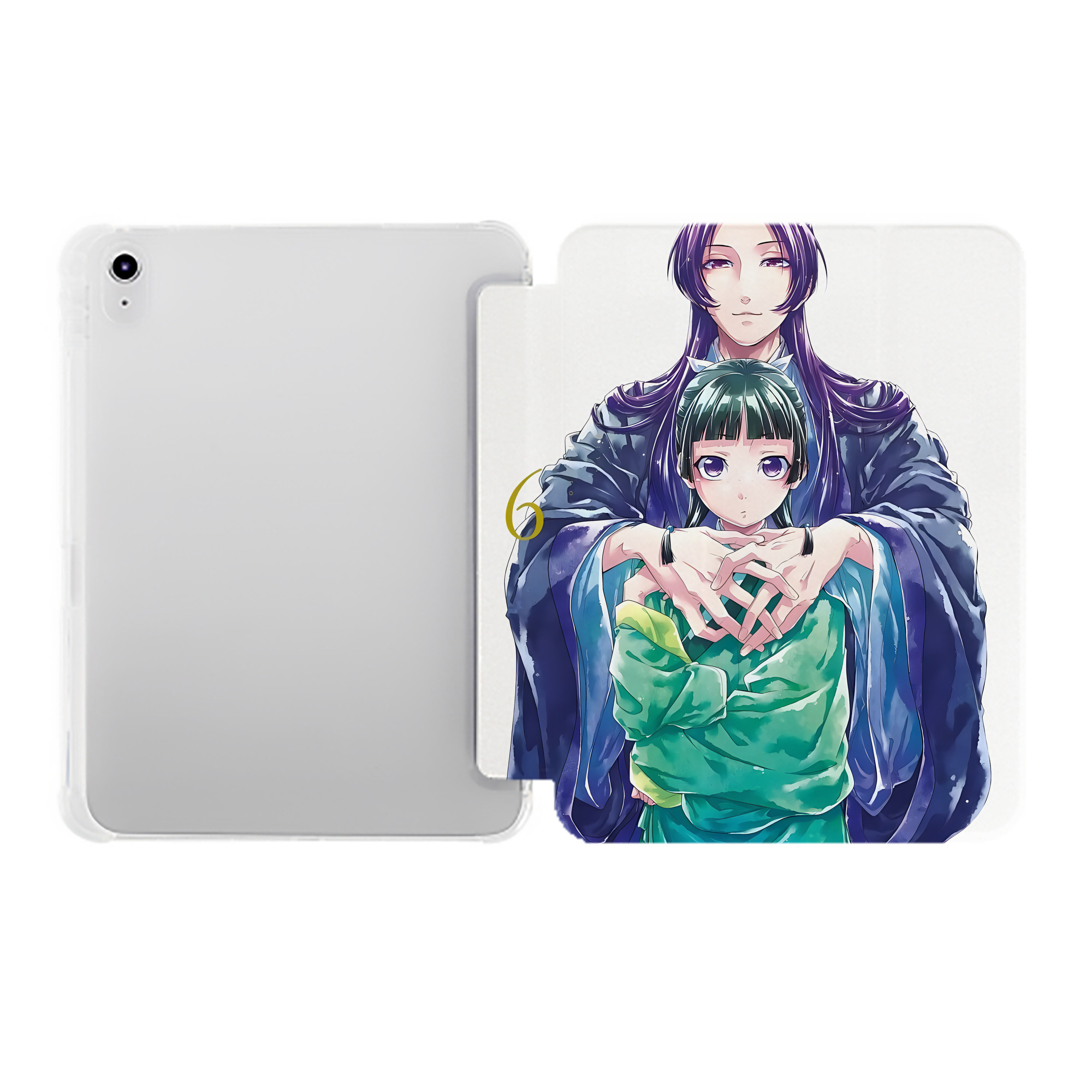 （画像用） 薬屋のひとりごと The Apothecary Diaries IPad ケース ペン収納付き 三つ折りスタンド PUレザー×シリコン 対応機種9.5/10.5/10.9インチ